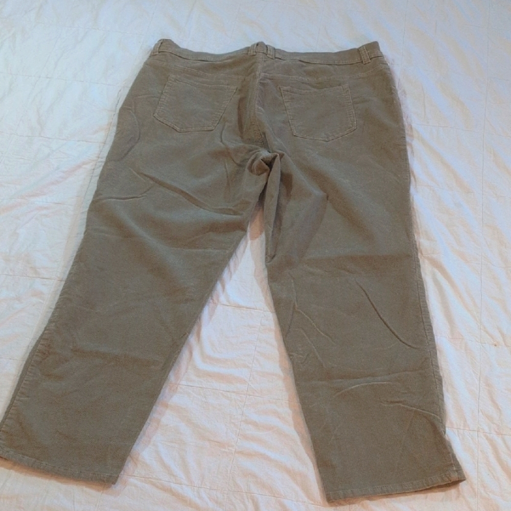 Gloria Vanderbilt Women's Corduroy Jeans in Tan - Picture 7 of 8